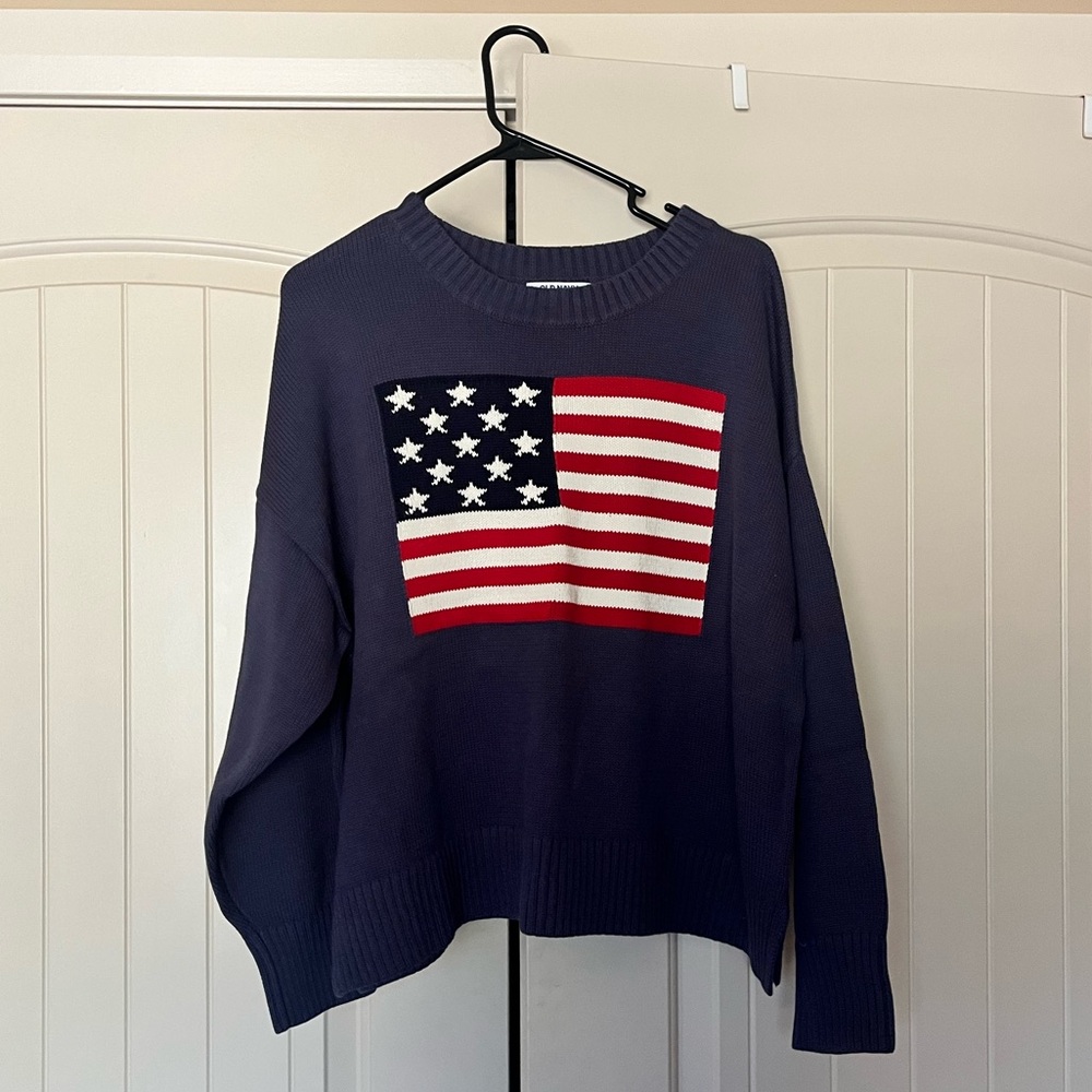 🇺🇸VIRAL Old Navy American Flag Sweater🇺🇸